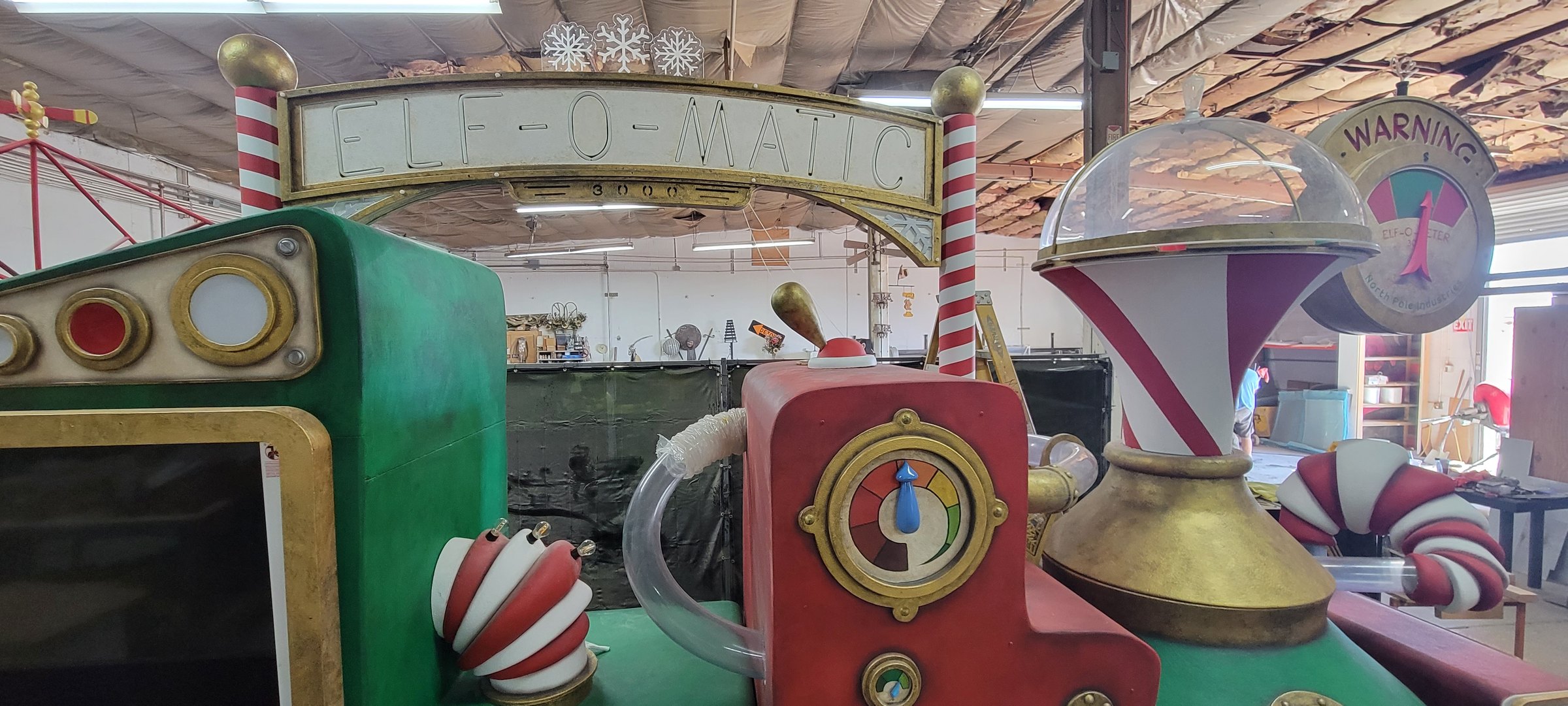 Marquee, porthole gauges and the candy-striped dome