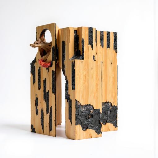 Burnt wood memory artifact, study 4