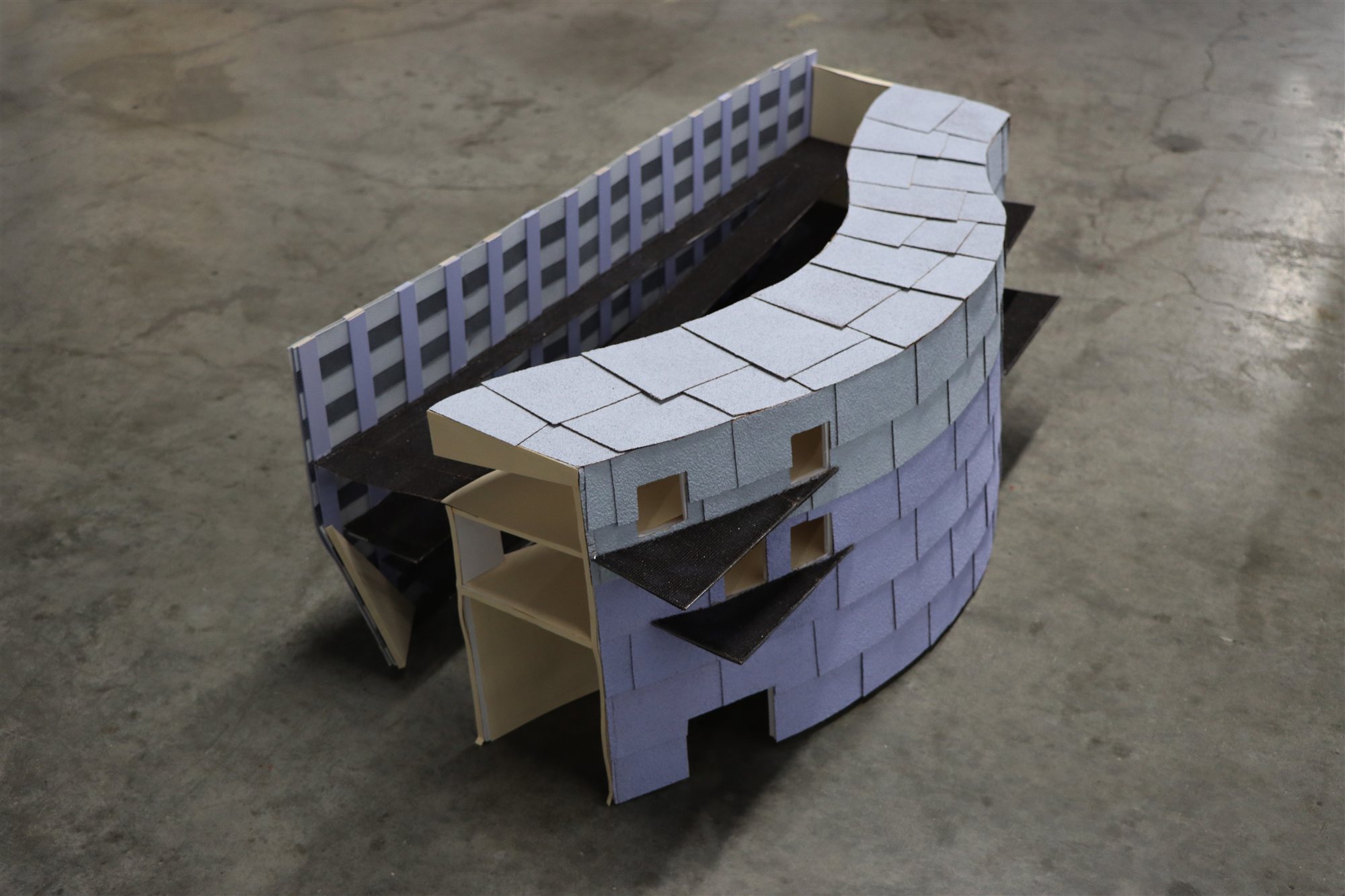 Final massing model, view 4