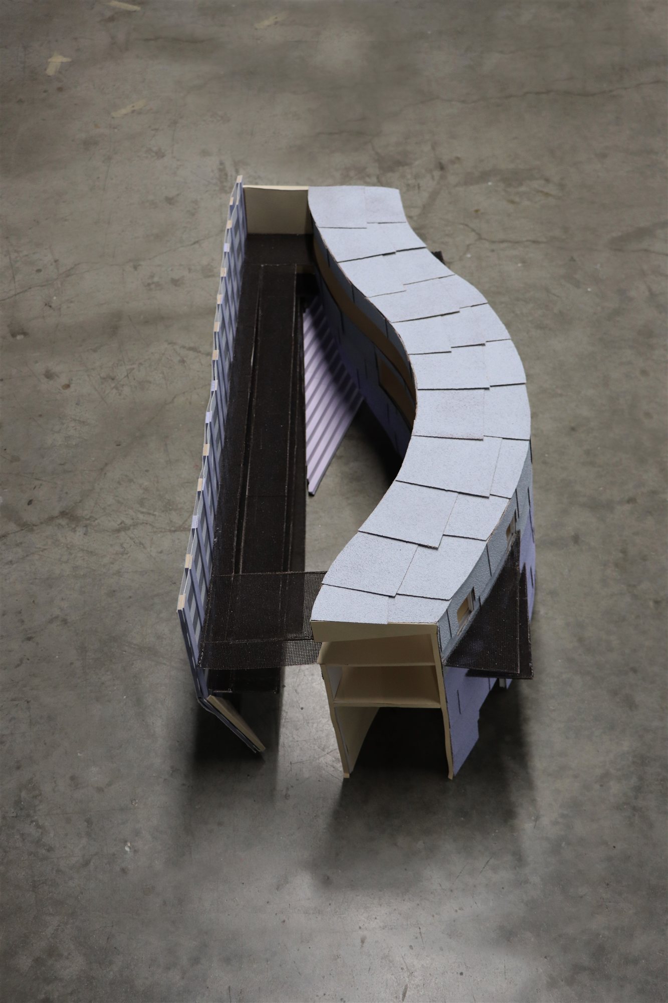 Final massing model, view 5