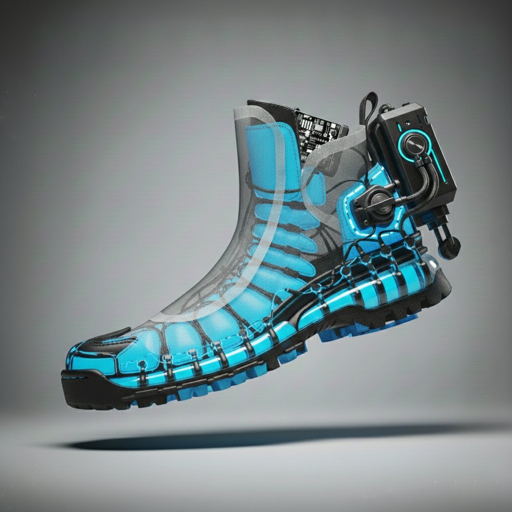 Technical cutaway illustration of the boot's internal construction